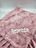 Rose Ruffle Rosewood Pink Blanket