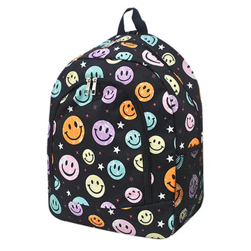 Smiley Faces Canvas Backpack