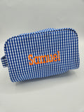 Blue Gingham Toiletry