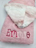 Ombre Pink Hooded Toddler Towel