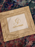 Gold Weave on Gold Challah Cover