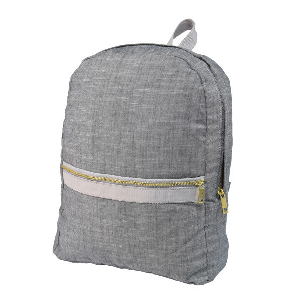 Gray Chambray Backpack