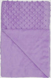 Lavender Minky Dot Blanket