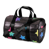 Multi Color Star Puffer Duffle Bag