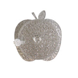 Silver Glitter Apple Honey Dish and Spoon
