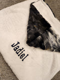 Sorbet Blackberry Fur Hooded Toddler Towel