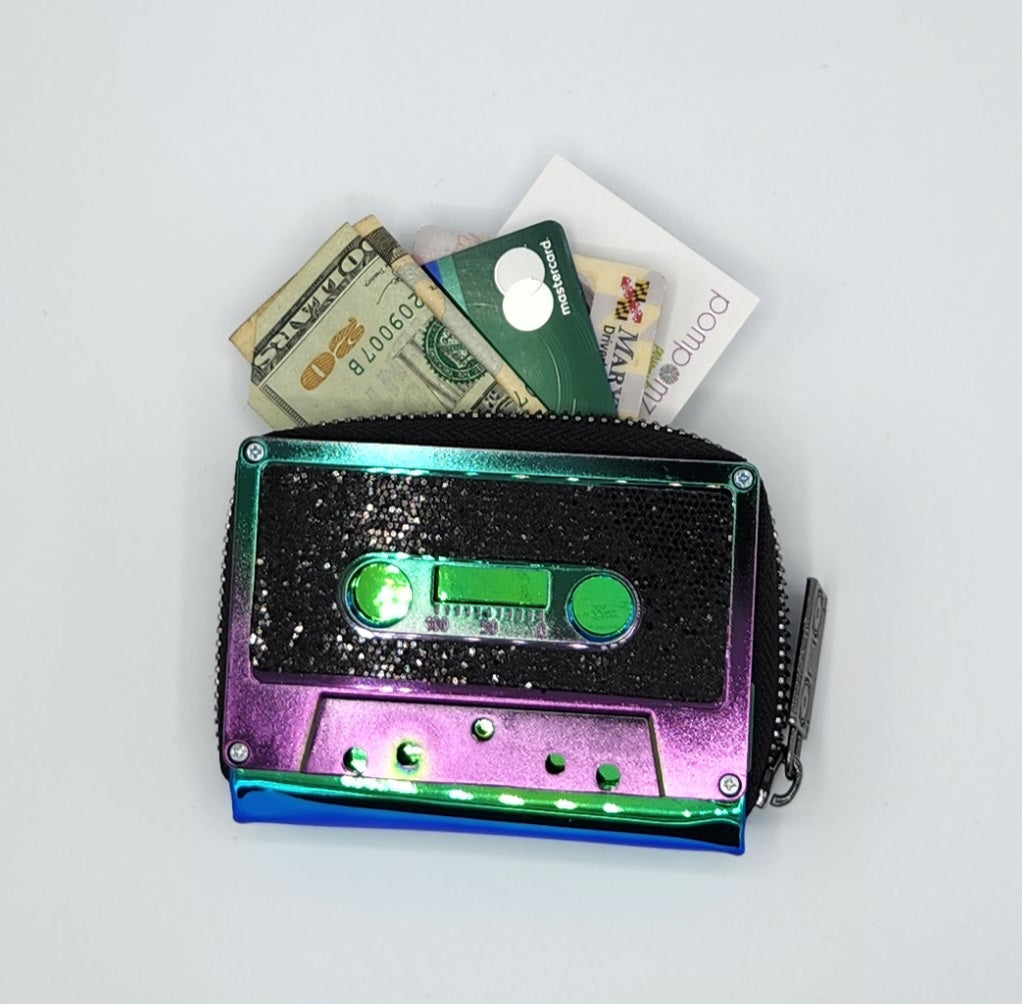 Rainbow Electro Retro Cassette Wallet