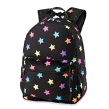 Multi Star Canvas 2-Zipper Backpack