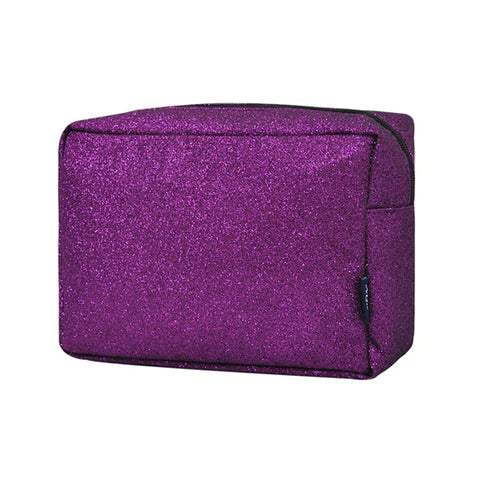 Purple Glitter Toiletry Bag