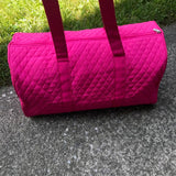 Hot Pink Quilted Duffle