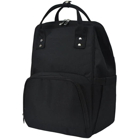 Jet Black Travel Backpack