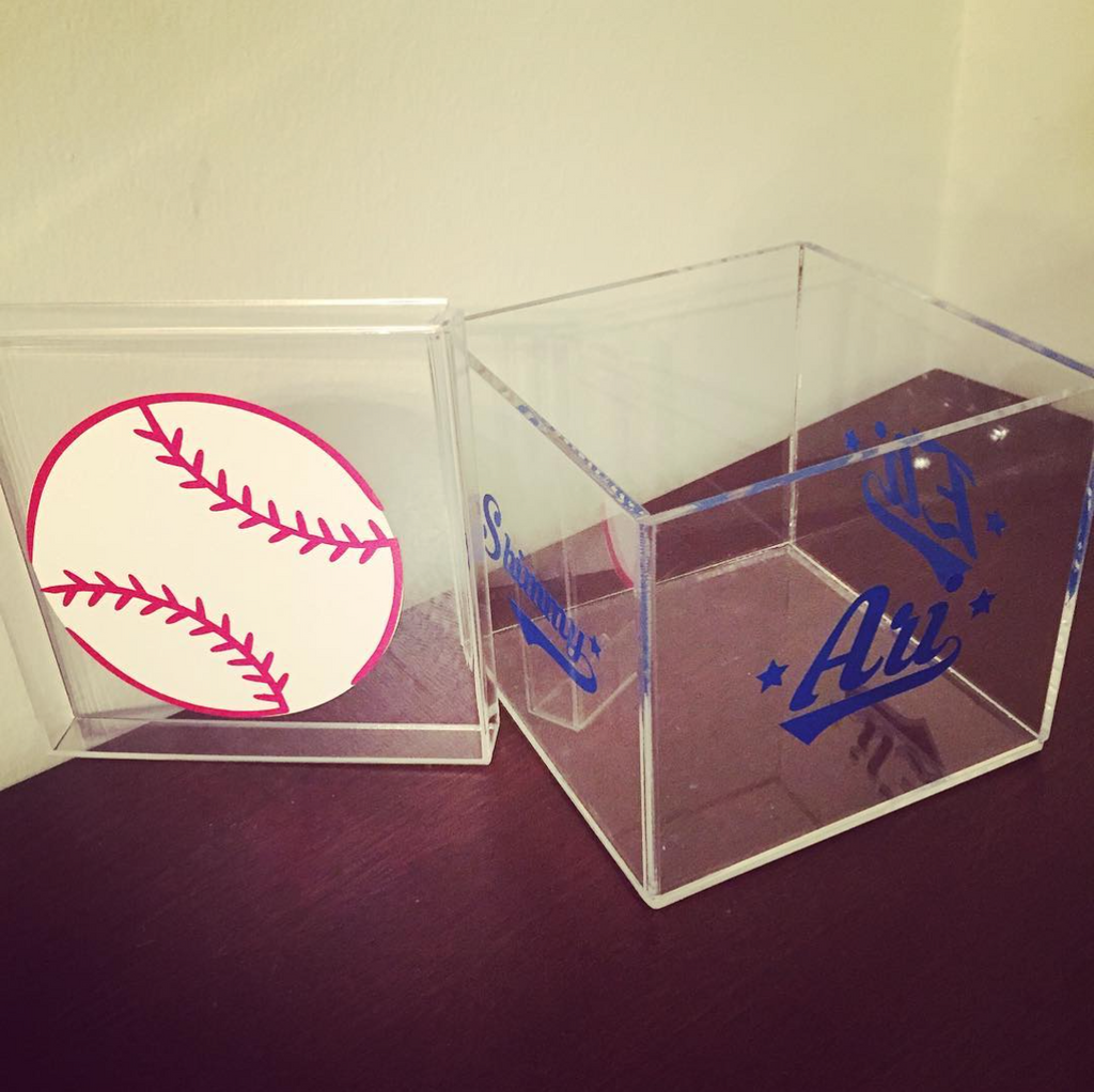 Baseball Lucite Box