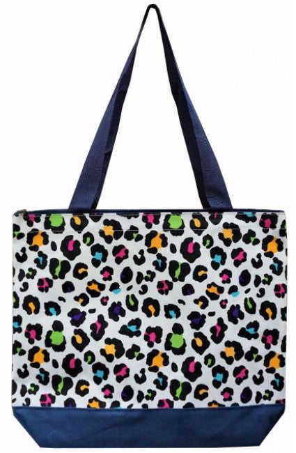 Colorful Leopard Tote Bag