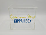 "Kippa" Lucite Box