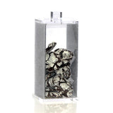 Large Silver Glitter Lucite Canister